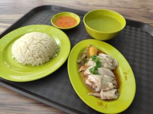 Ju Xing Hainanese Boneless Chicken Rice: Hainanese Chicken with Rice & Soup