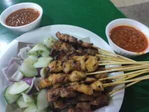 Swee Huat BBQ Seafood Satay: Assorted Satay with Sauce