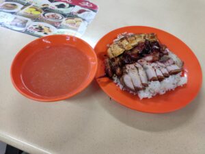 Xiang Cun Shao La Wanton Mee: Char Siew, Roast Pork, Soy Sauce Chicken Rice with Soup