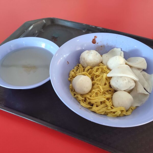 Yong Kee Famous Fish Ball Noodle: Mee Pok with Soup