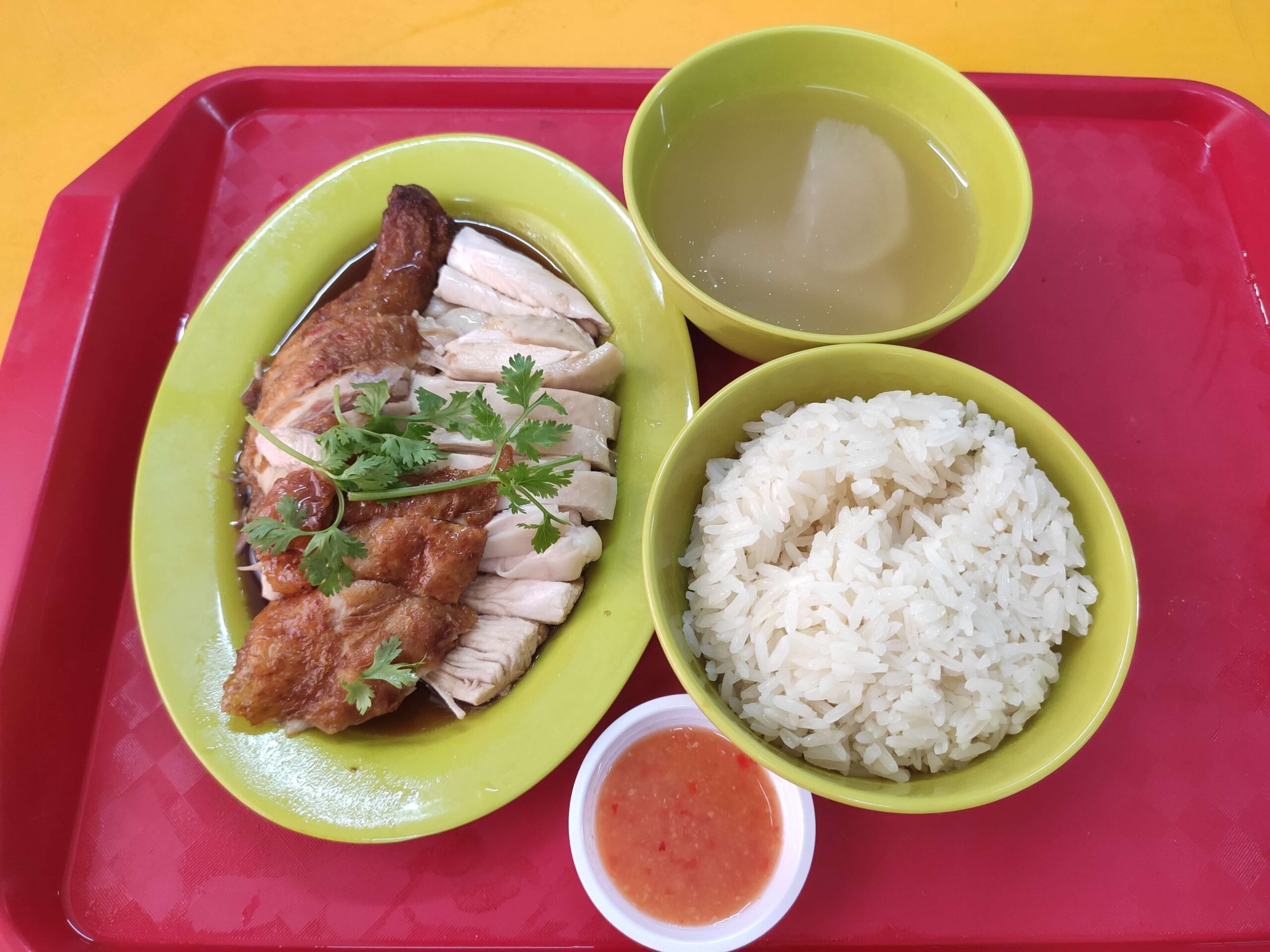 Dong Dong Hainanese Chicken Rice: Roast Chicken, Hainanese Chicken, Rice & Soup