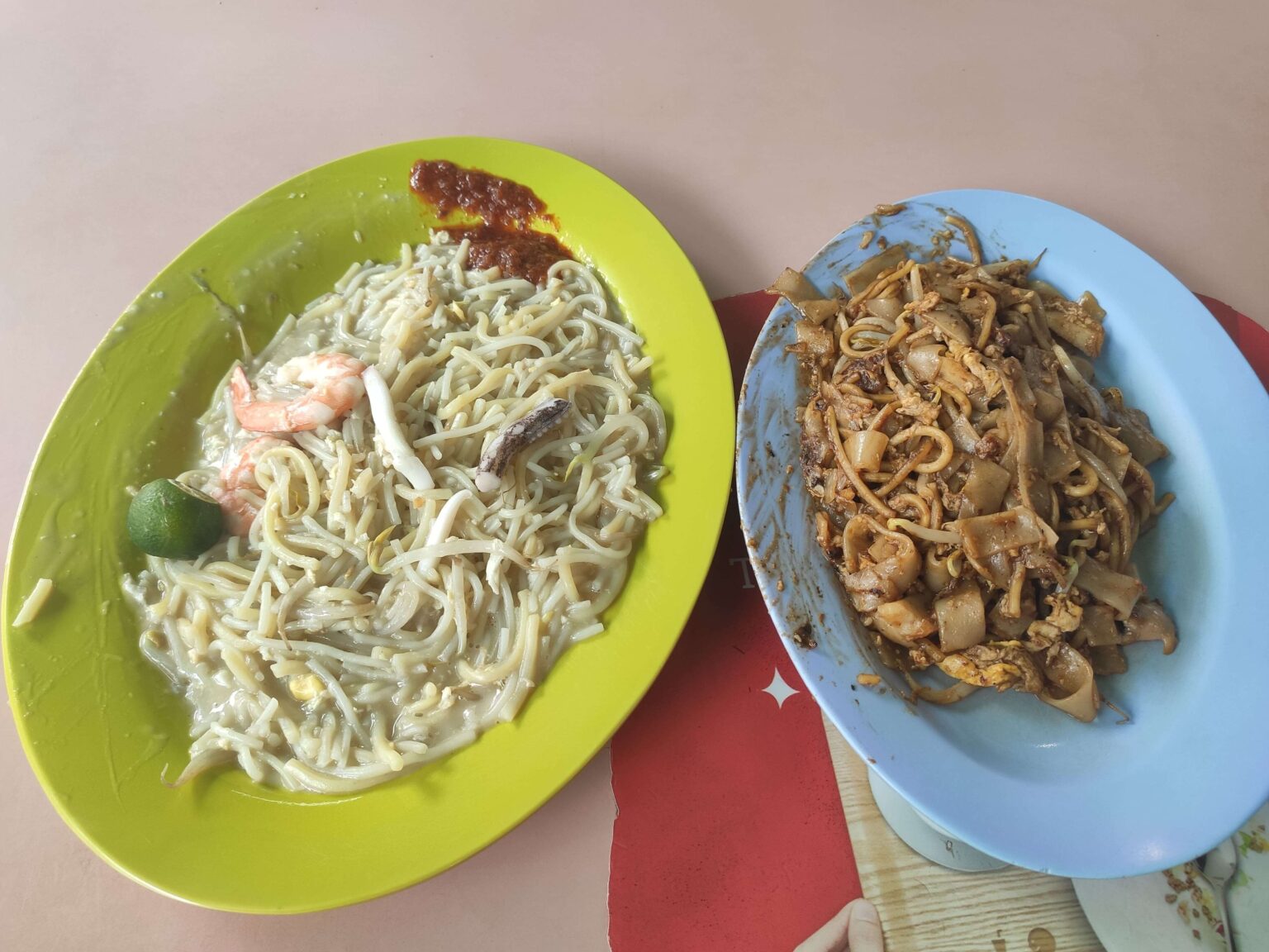 Fried Hokkien Prawn Mee Fried Kway Teow - Whampoa Makan Place: Fried Hokkien Mee & Fried Kway Teow